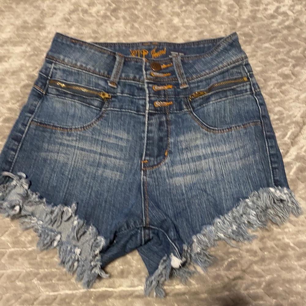 High waisted VIP Jean shorts